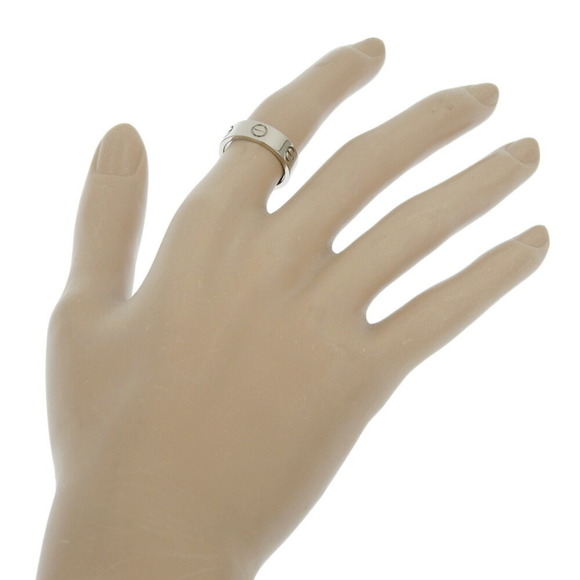 CARTIER Love Ring B4084700 K18 White Gold No. 10.5 Women's S - Picture 2 of 6